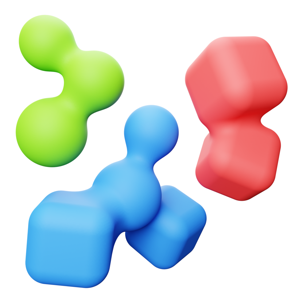 Cloud Abstract shape 3d illustration png