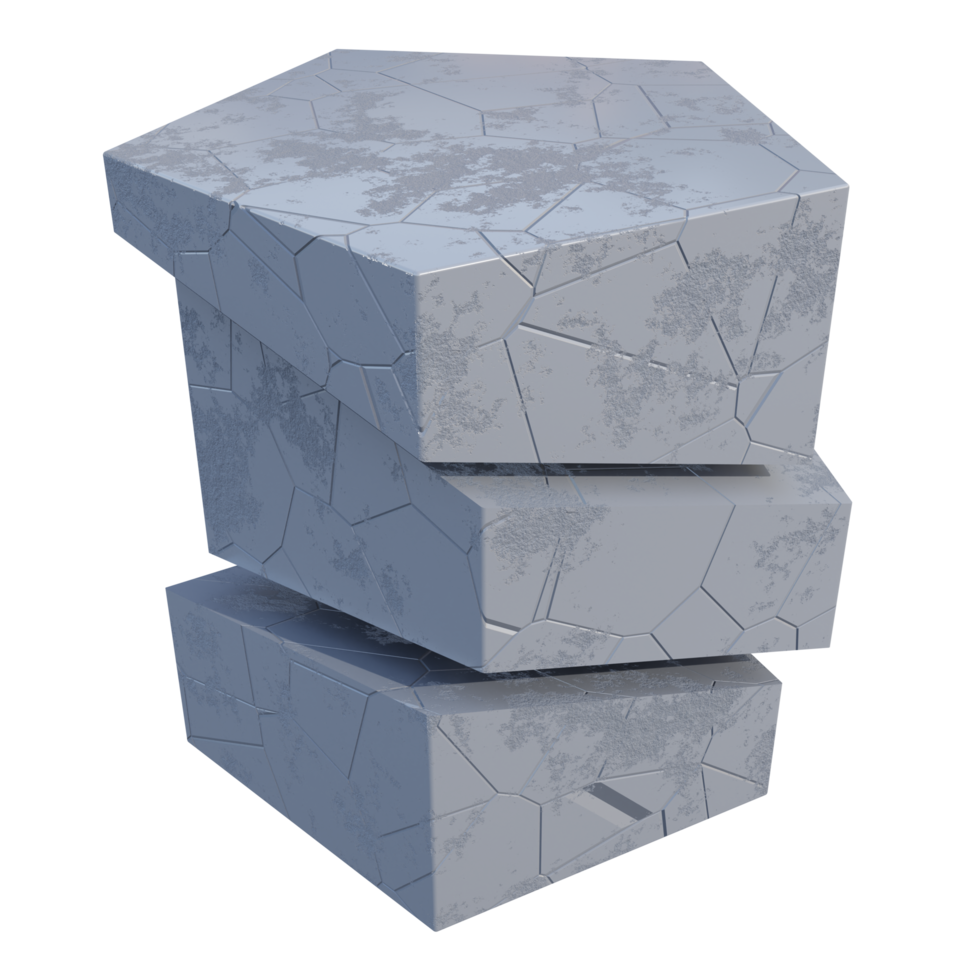 prisme pentagonal forme abstraite illustration 3d png