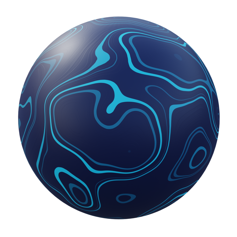 Sphere geometric shape 3d illustration png
