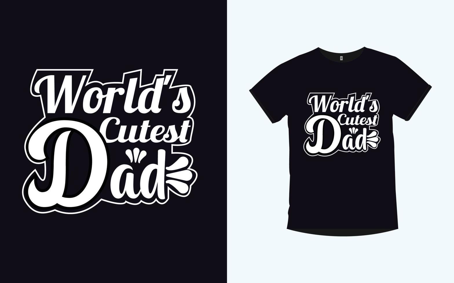 tipografía moderna cita diseño de camiseta con padre vector