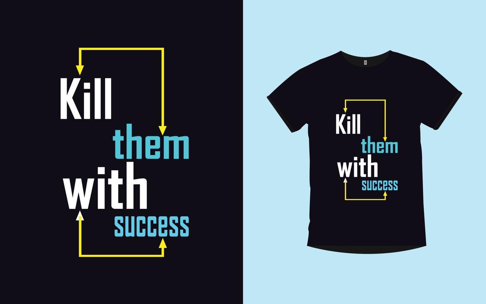 citas motivacionales diseño de camiseta de tipografía moderna vector