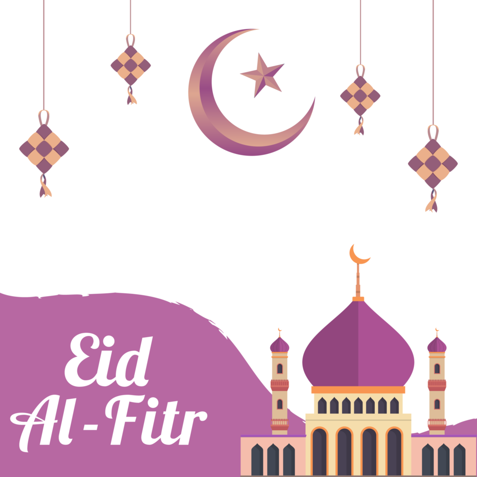 Eid Al-Fitr Mubarak golden text effect, Eid Mubarak celebration, Holy festival of muslim, muslim mosque, Multicolor shade, purple, golden text effect, golden. png