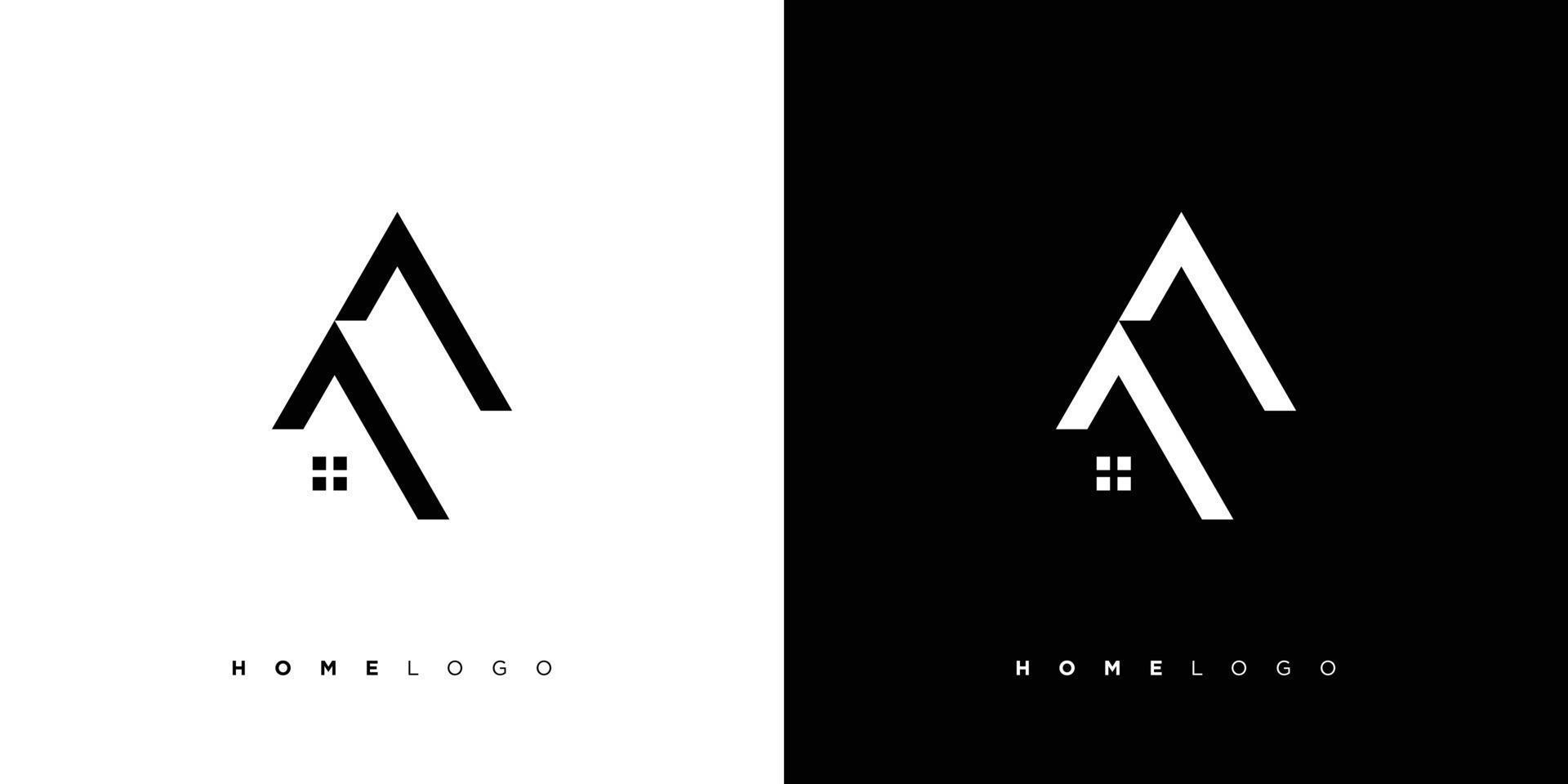 Modern and attractive house logo design vector