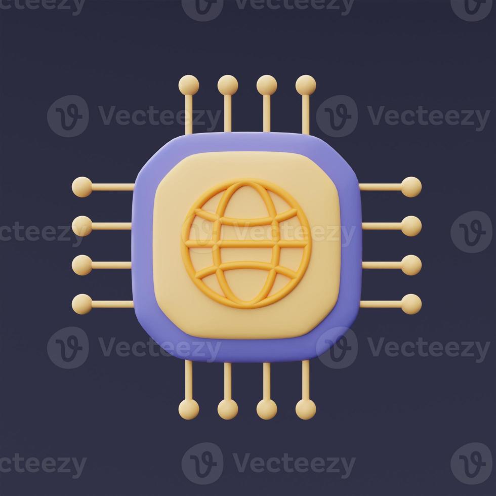 Blockchain technology services,Cryptocurrency protection concept,independent worldwide cryptocurrency,minimal style.3d rendering. photo