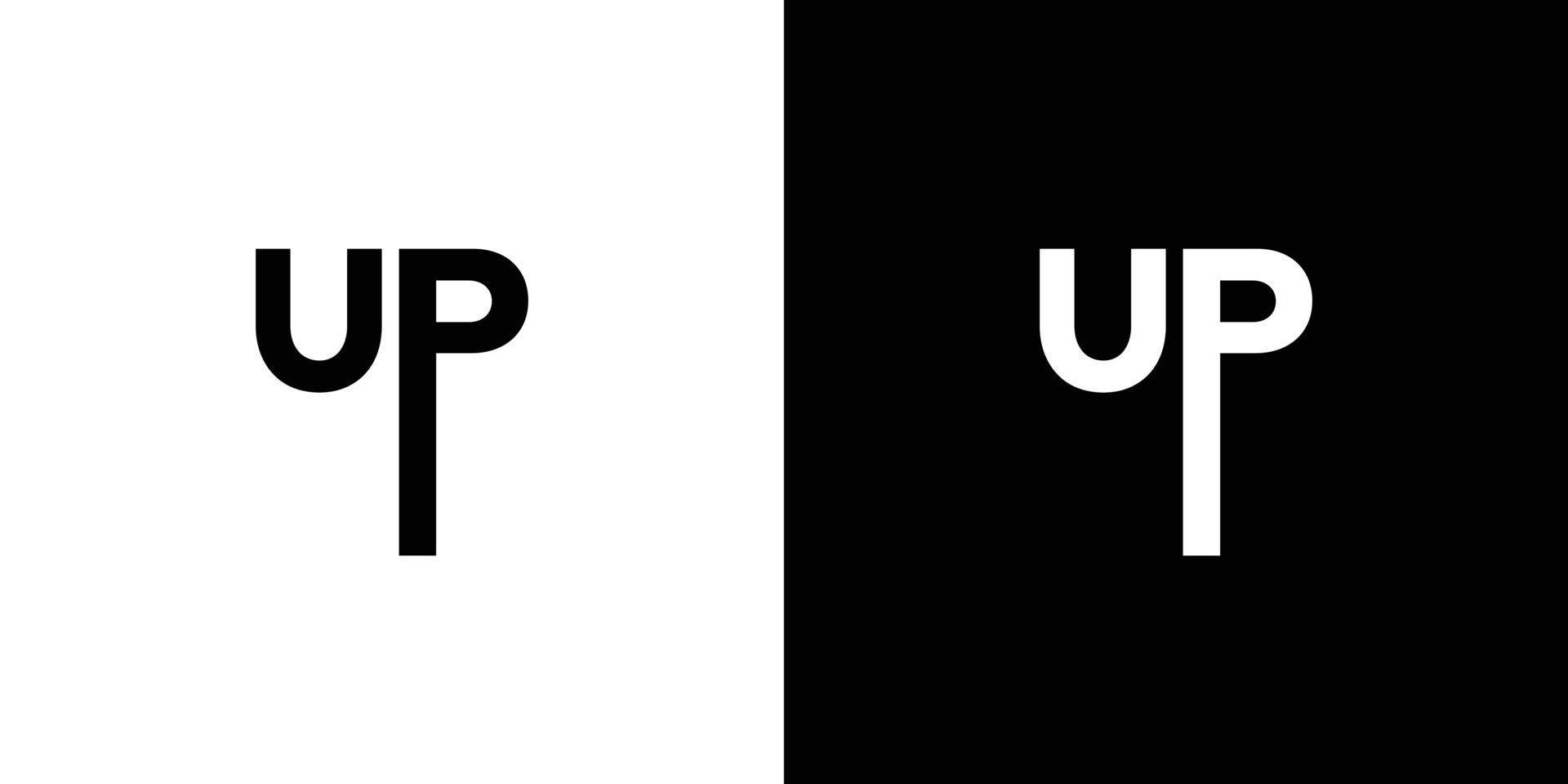 Simple and unique up illustration logo design vector