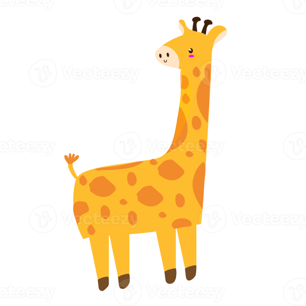 illustration d'animal girafe png