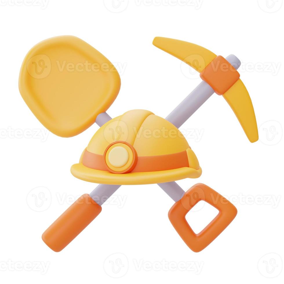 Construction tools and equipment,Happy labour day.3d rendering photo