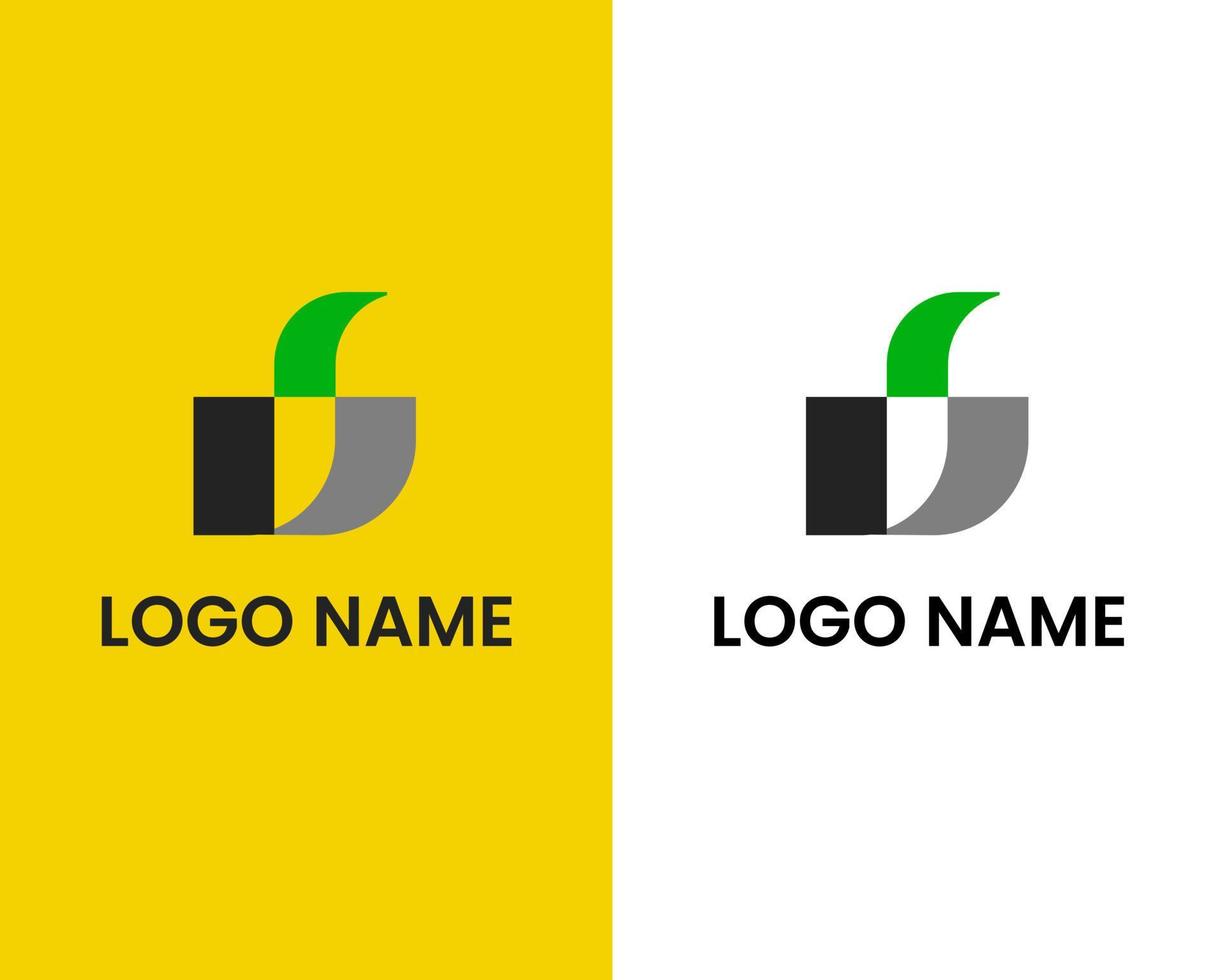 letter u with leaf logo design template vector