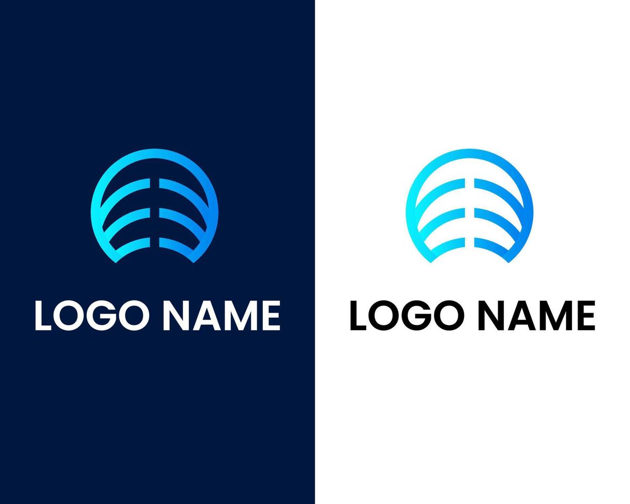 letter m modern logo design template vector