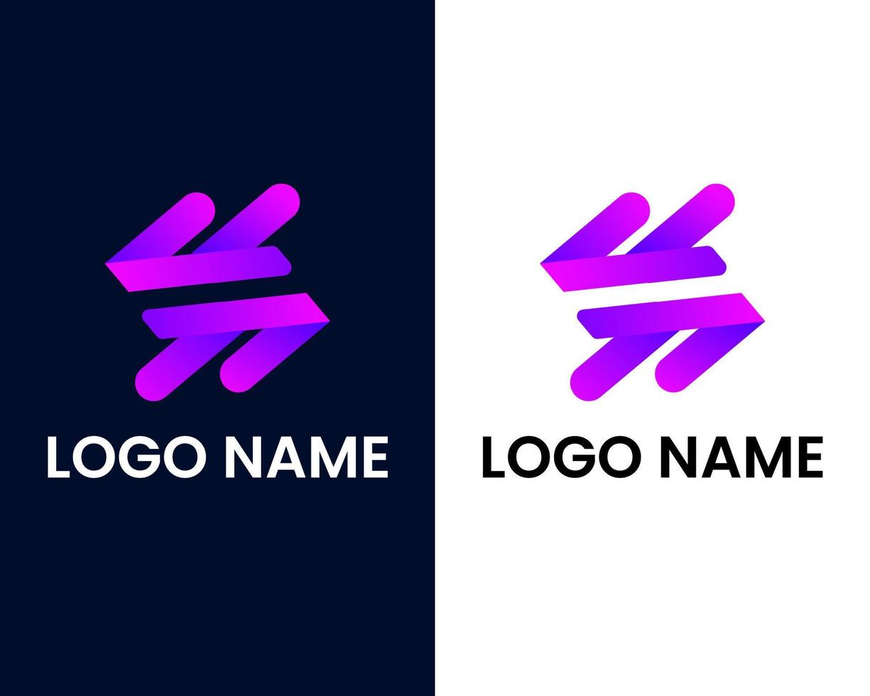 plantilla de diseño de logotipo moderno letra s vector