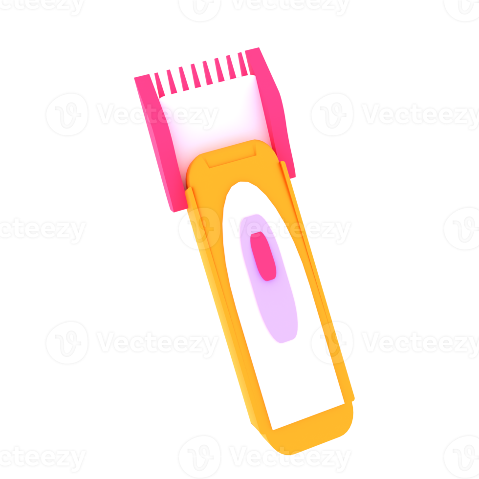 3d illustration shaving machine png