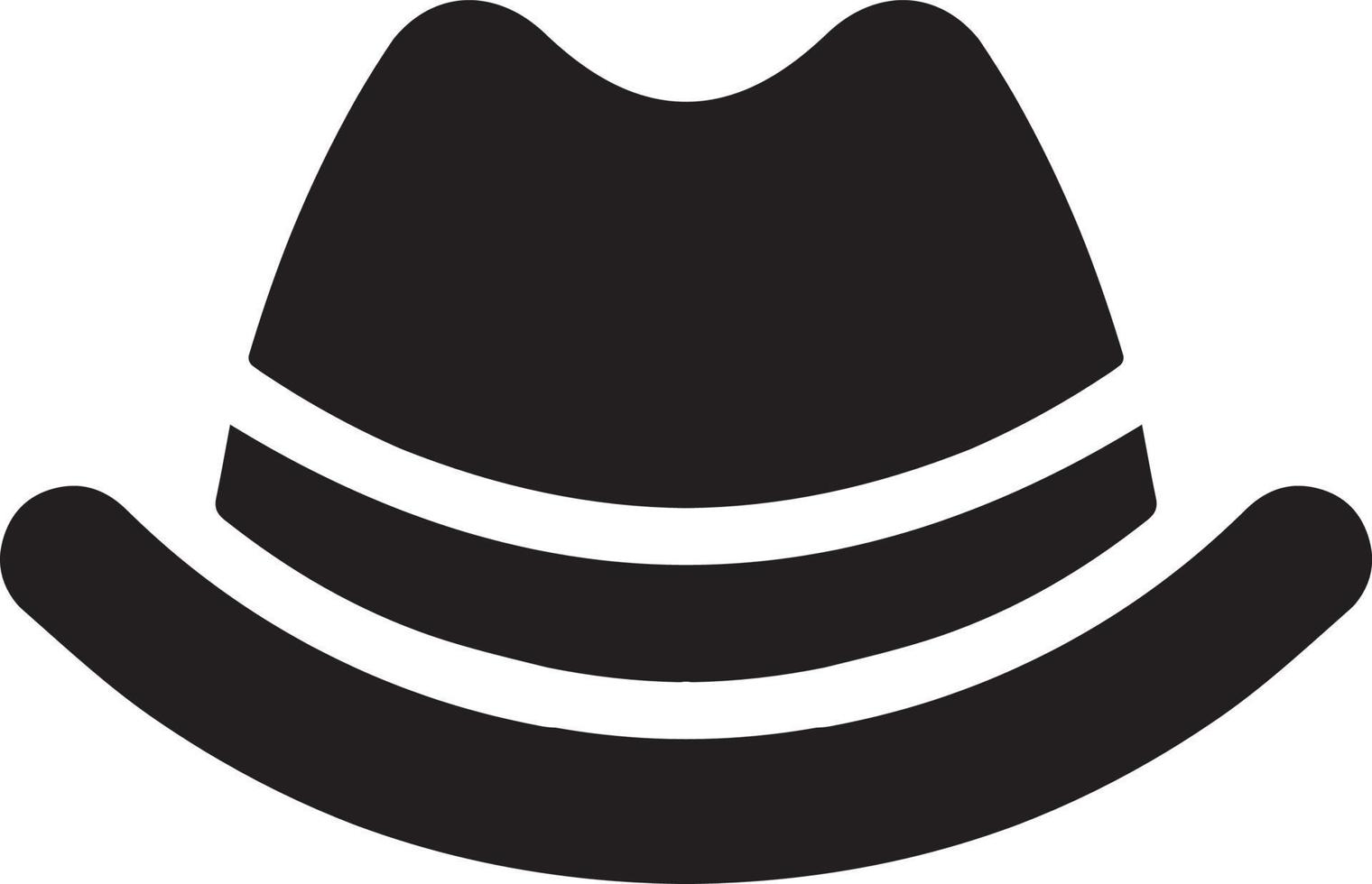 illustration of a hat with a ribbon vector