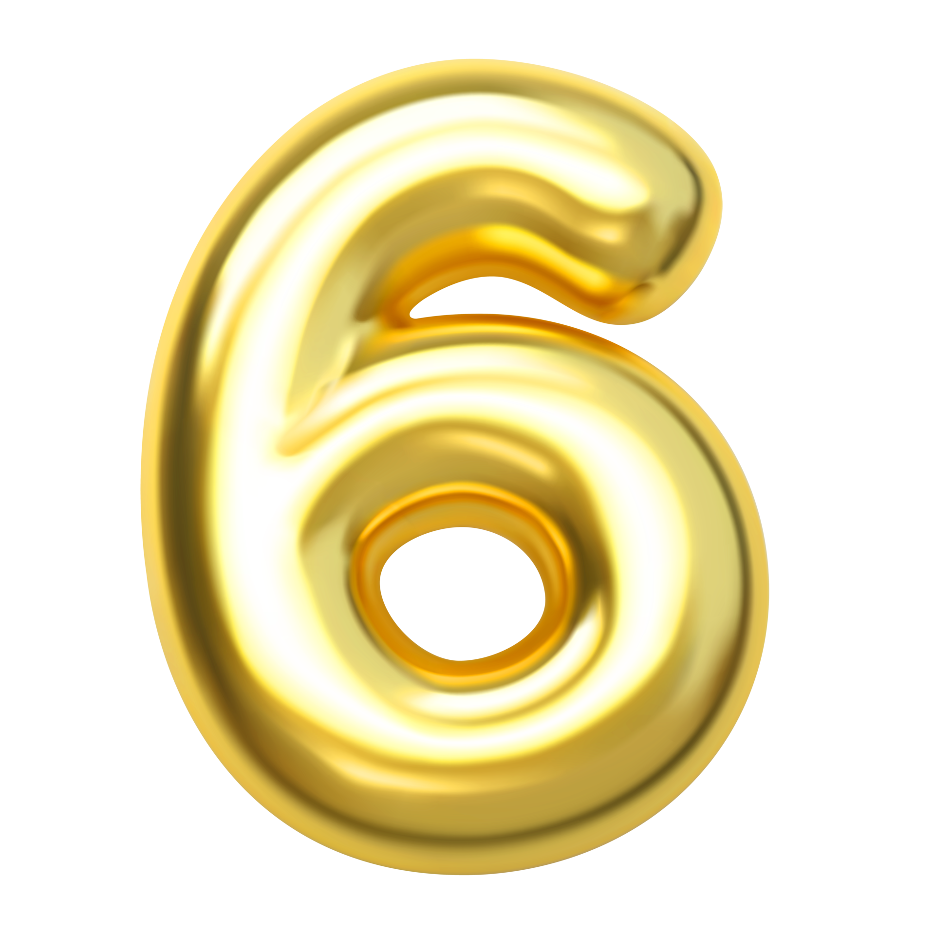 Number 6 Gold 3d 8880313 PNG number-6-gold-3d-8880313-png