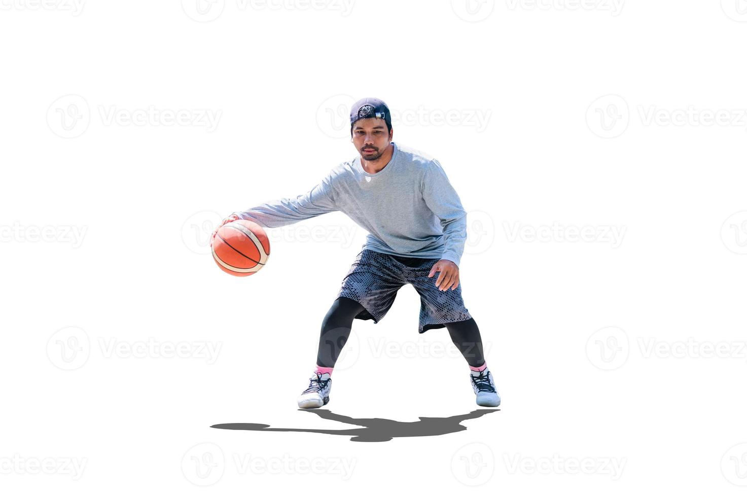 men's sports Asians on a white background photo