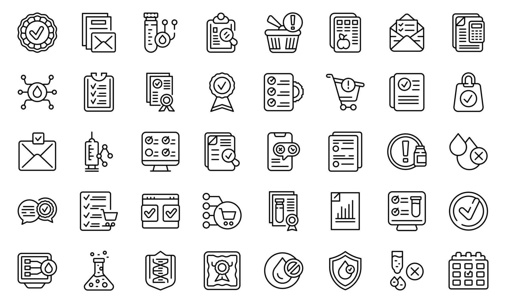 Regulated products icon, outline style vector