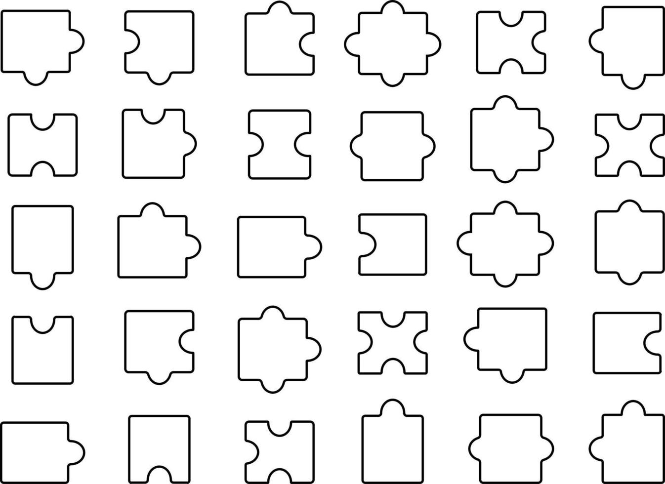 puzzle jigsaw illustration icon. Isolated puzzle object flat illustraton jigsaw vector