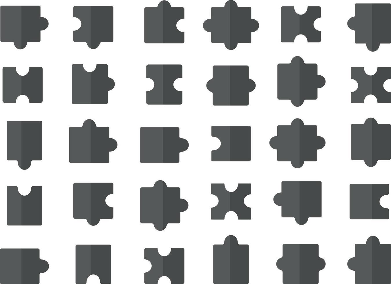 puzzle jigsaw illustration icon. Isolated puzzle object flat illustraton jigsaw vector