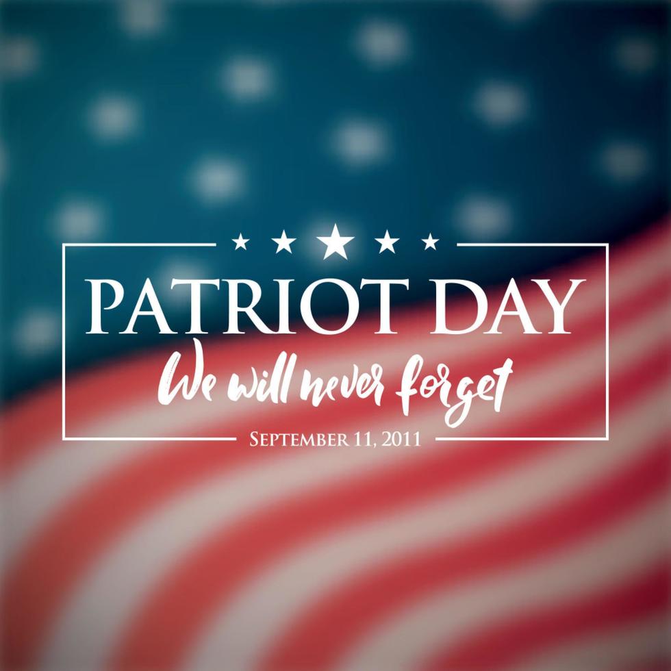 Patriot Day banner. vector