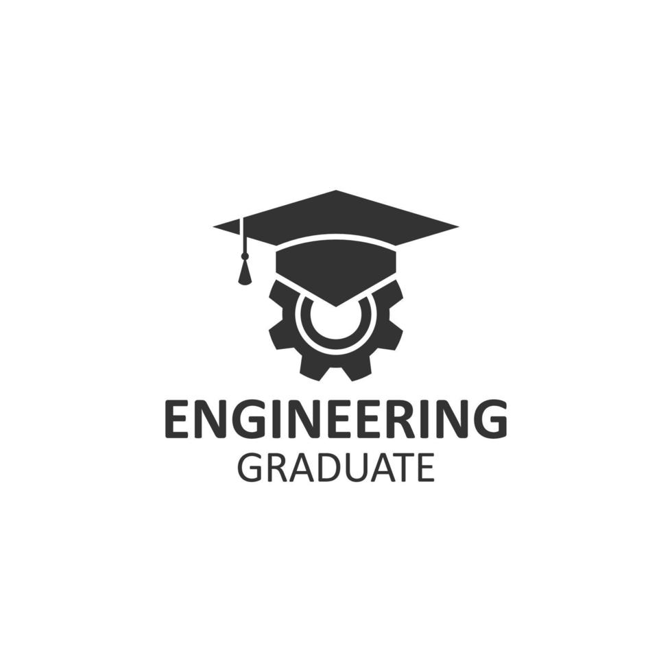 engineering graduate logo icon symbol vector