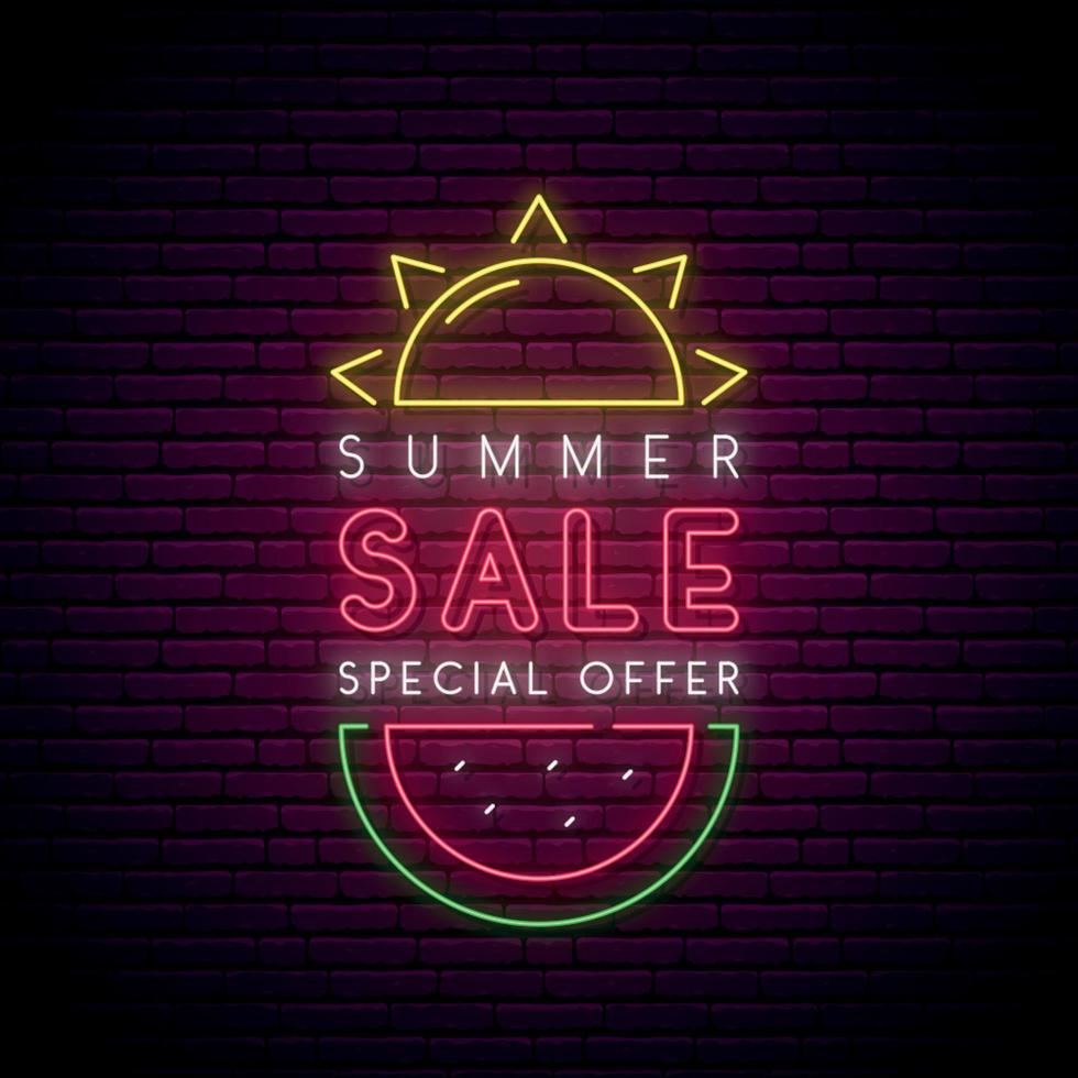 Summer sale banner. vector