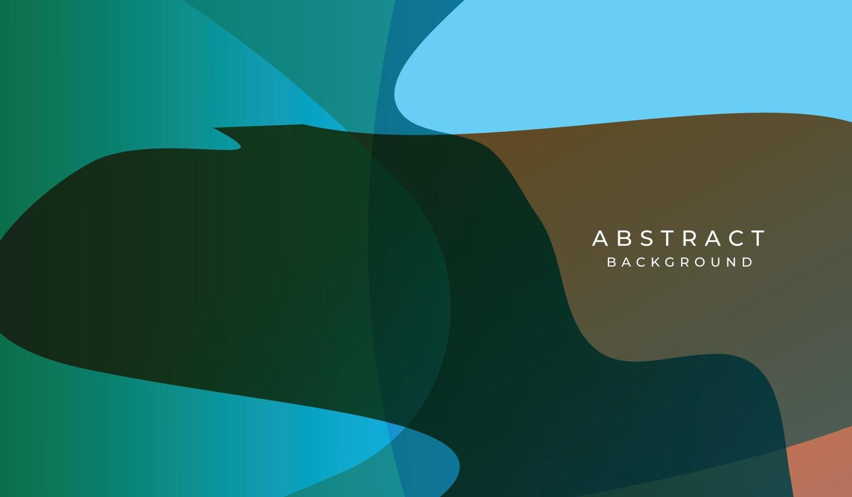 Abstract gradient background design with wave shapes. vector