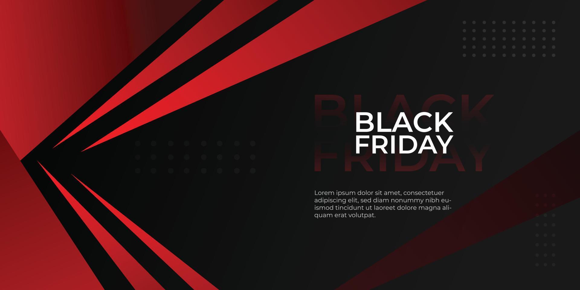 Black friday vector banner design template. Eps10.