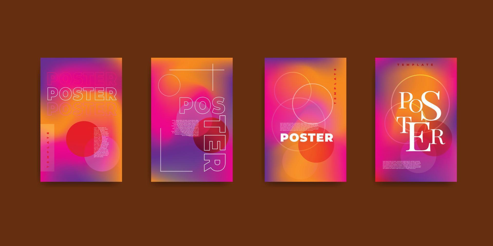 plantilla de diseño de portada y póster para revista. plantilla de diseño de portada y diseño de página. vector