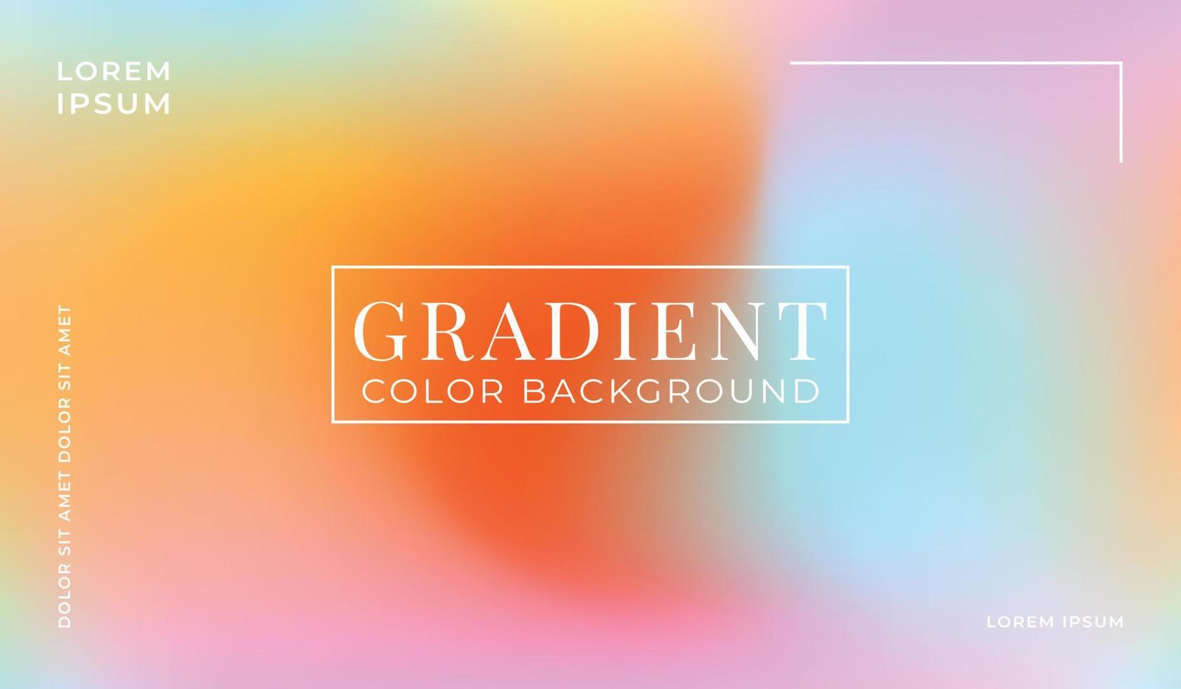 Colorful gradient background design with fluid graphic style. Vector illustration.