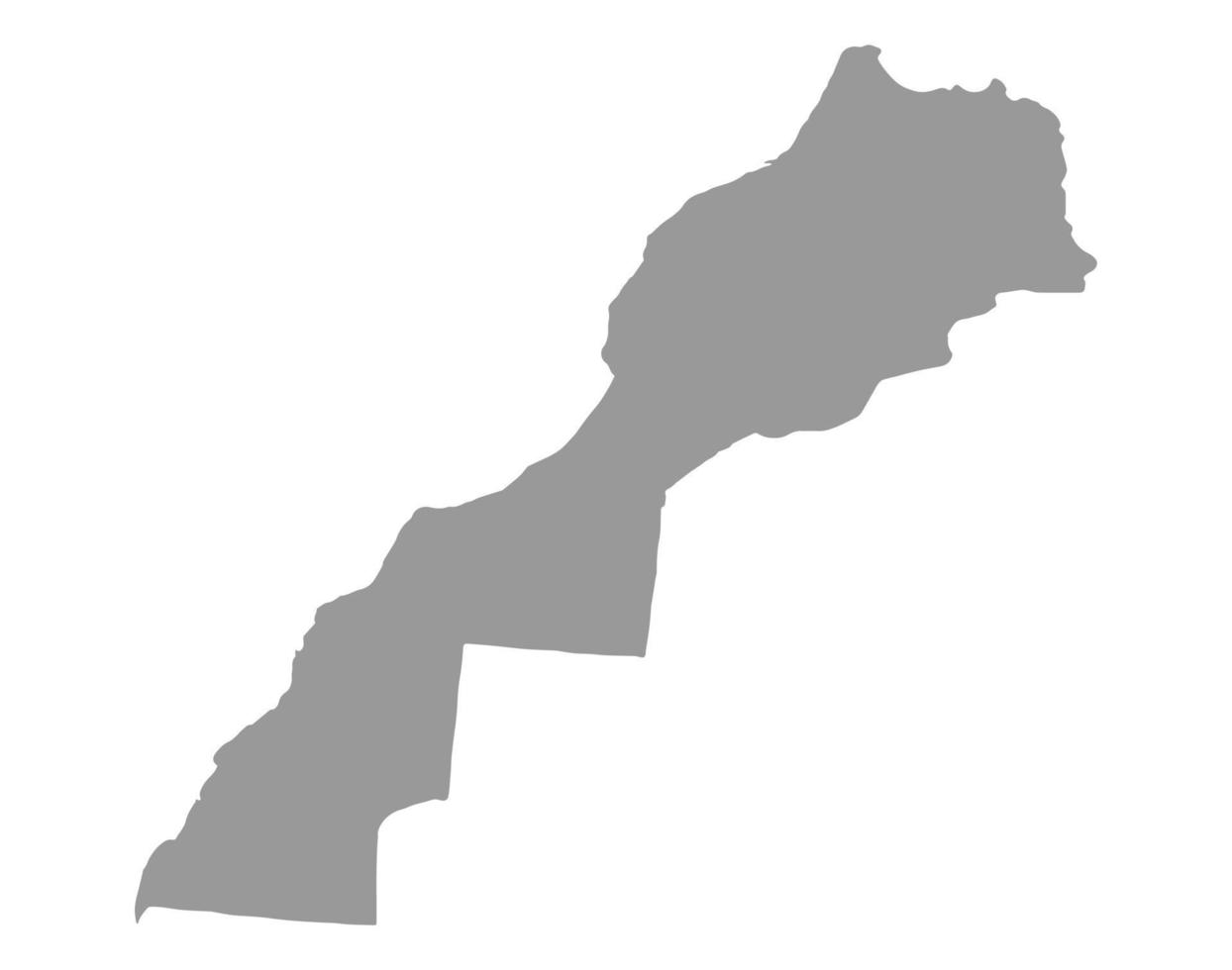 mapa de marruecos en png o fondo transparente. símbolo de marruecos. ilustración vectorial vector