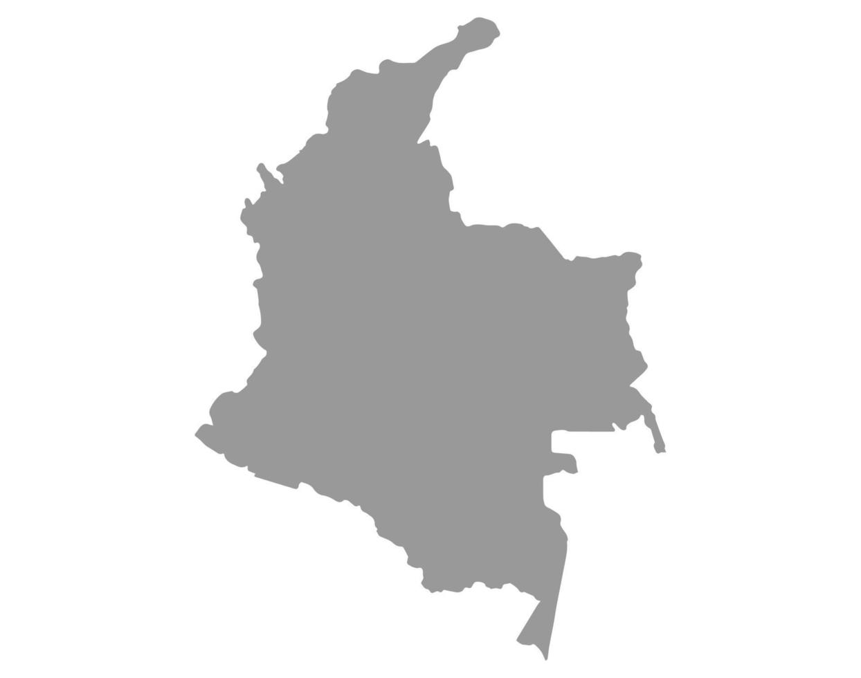 mapa de colombia en png o fondo transparente. símbolo de colombia. ilustración vectorial vector