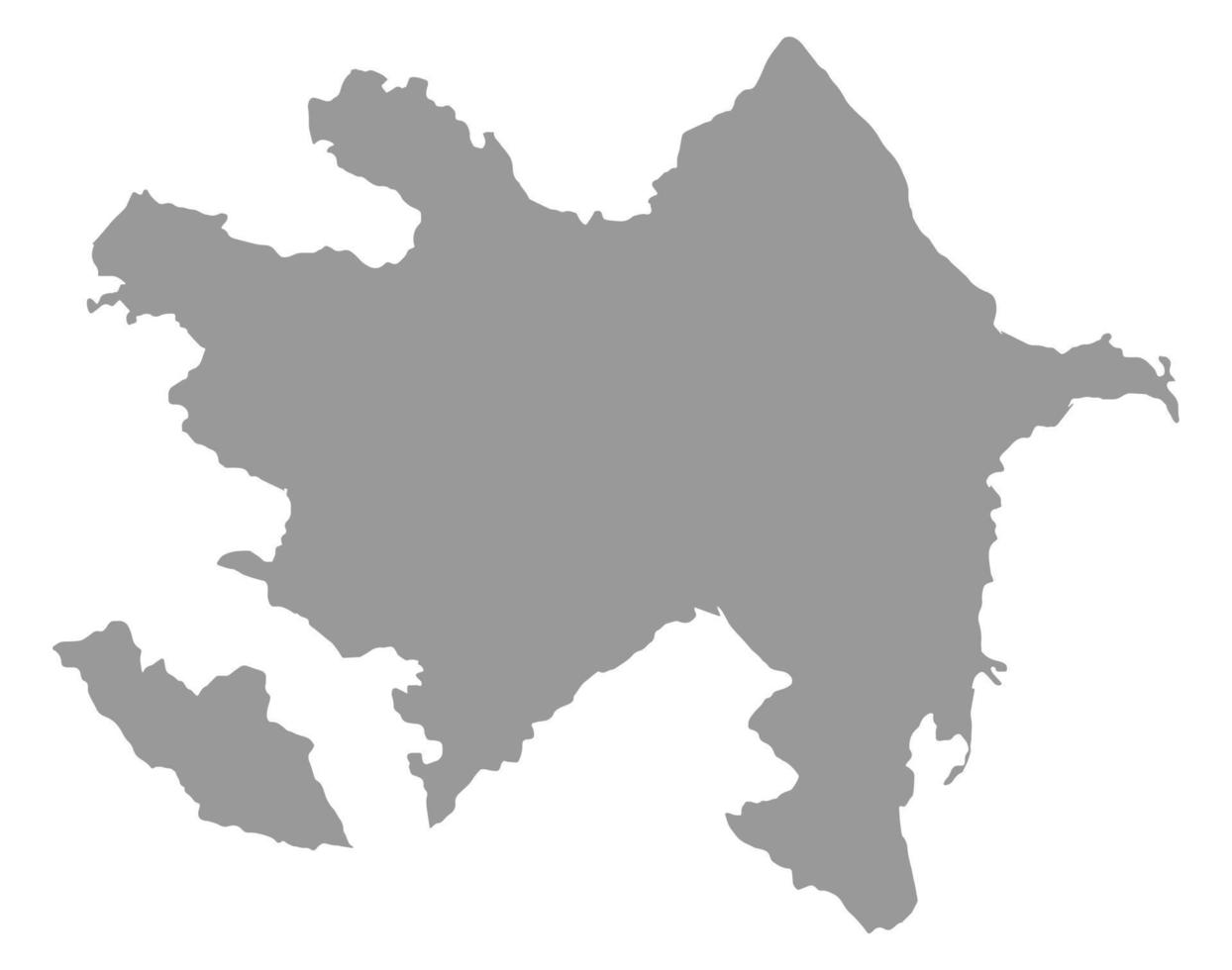 mapa de azerbaiyán en png o fondo transparente. símbolo de azerbaiyán. ilustración vectorial vector