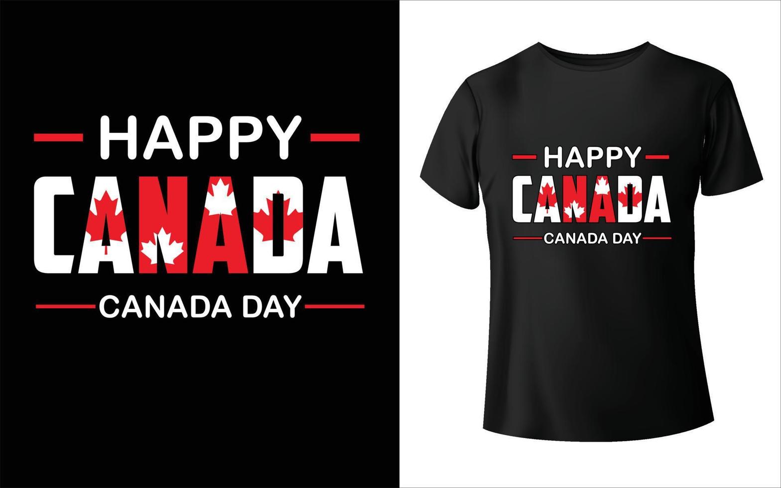 Canada Day T-Shirt Design, Canada T-Shirt Canada leaf Vector T-Shirt ...