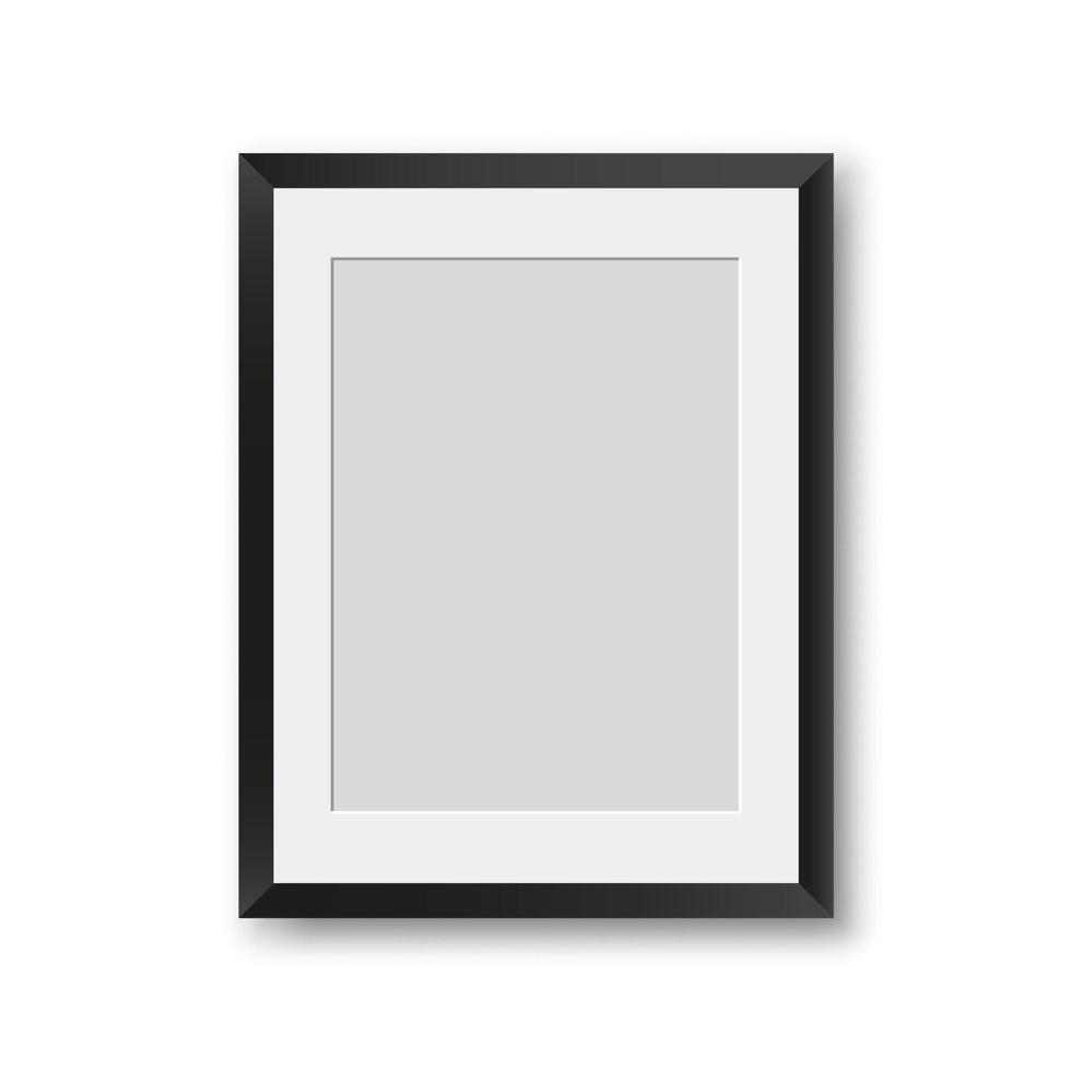 Picture frames. Photoframes mockup. vector