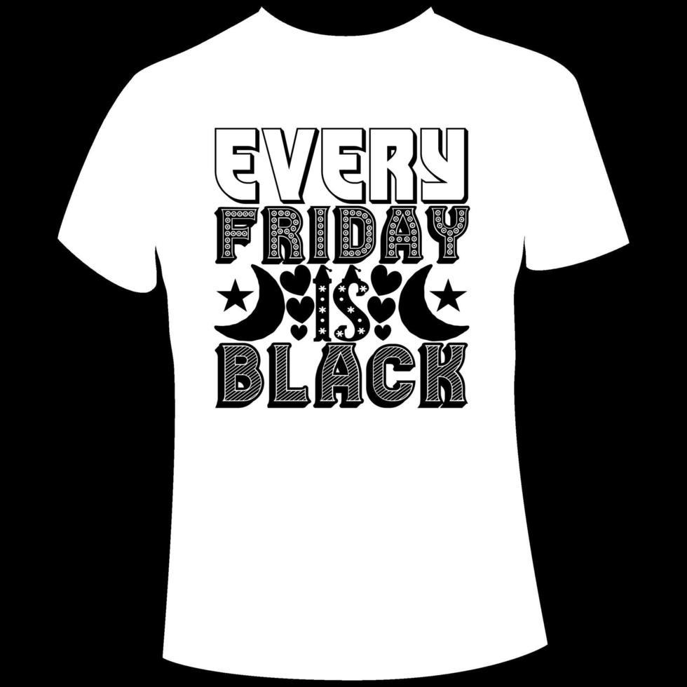 Black Friday t shirt design vector