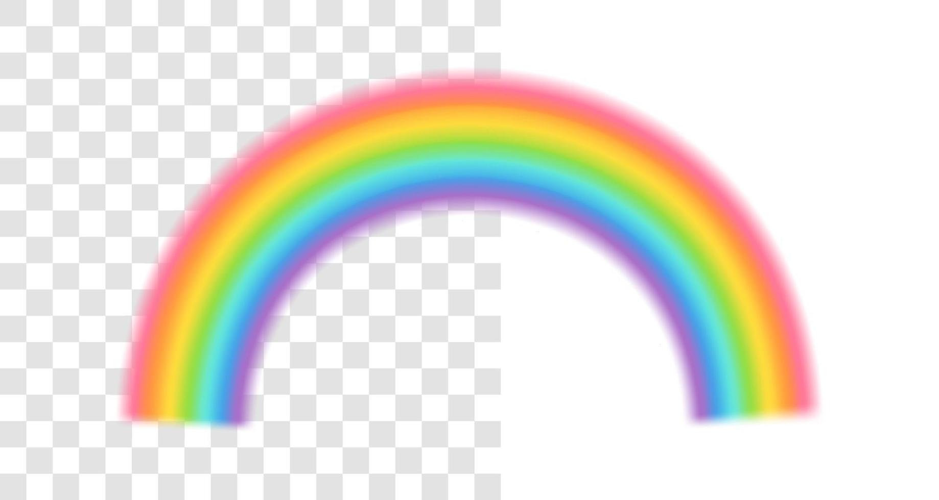 Vector illustration of a rainbow. Rainbow on isolated background.