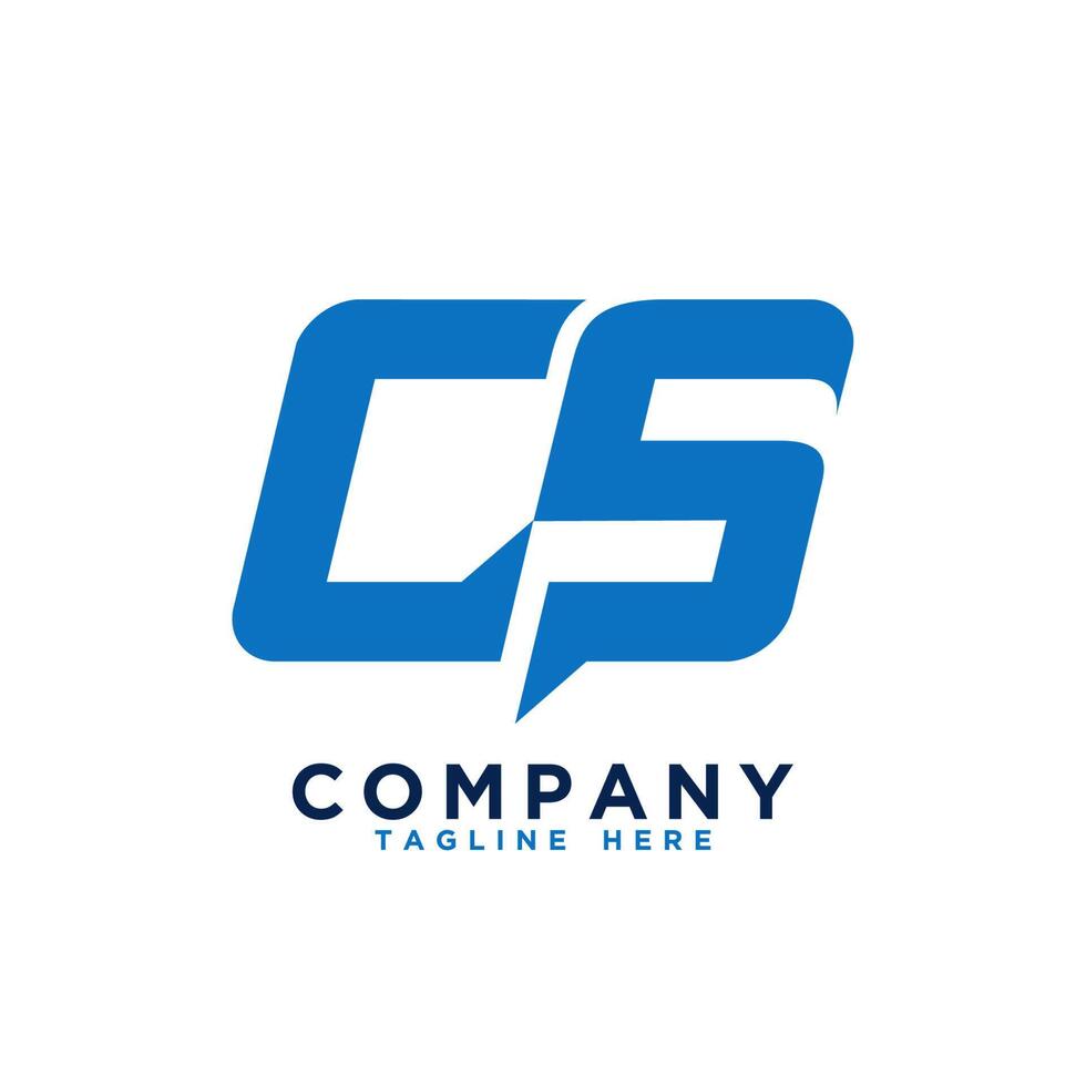 CS Logo. C S Design. White CS Letter. CS C S Letter Logo Design. Initial Letter CS vector