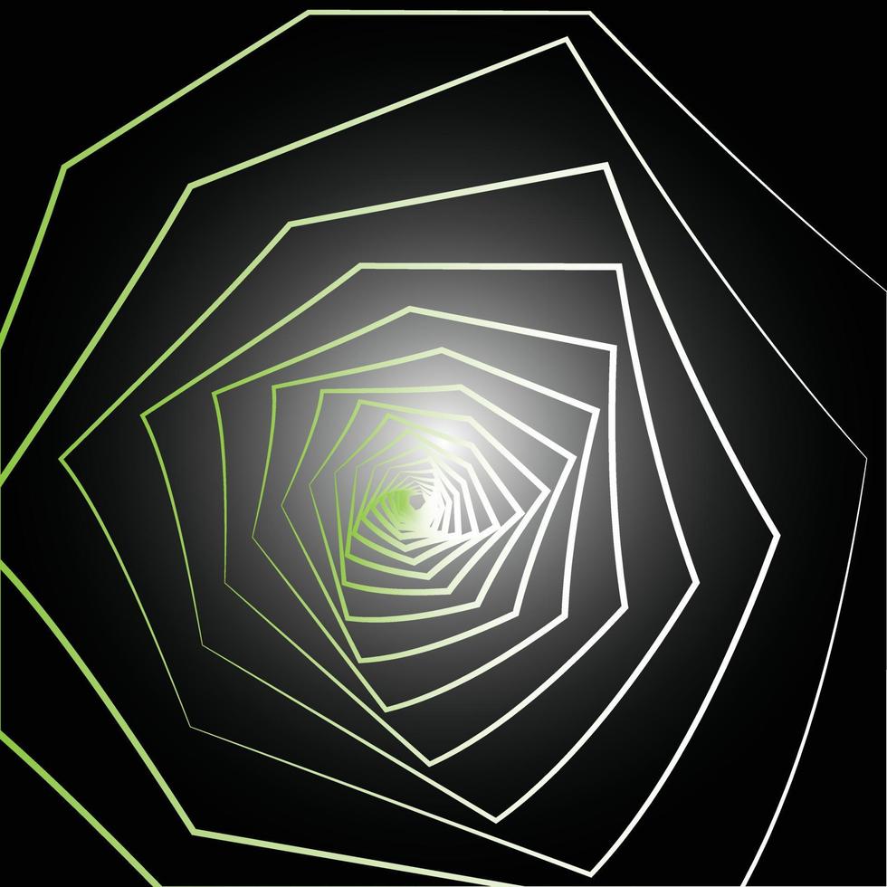 Background like a spider web of overlapping ripples of green tones vector