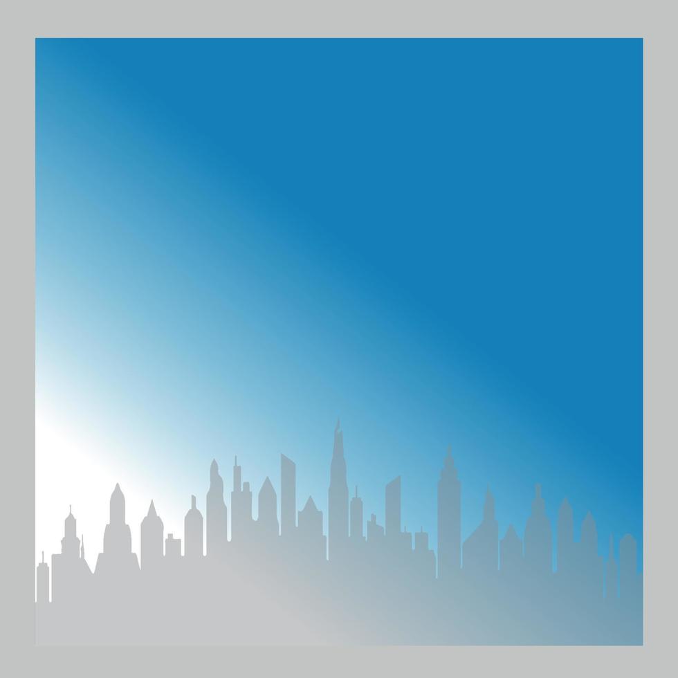 diseño de fondo único de ilustración de ciudad inmobiliaria con eps editables vector