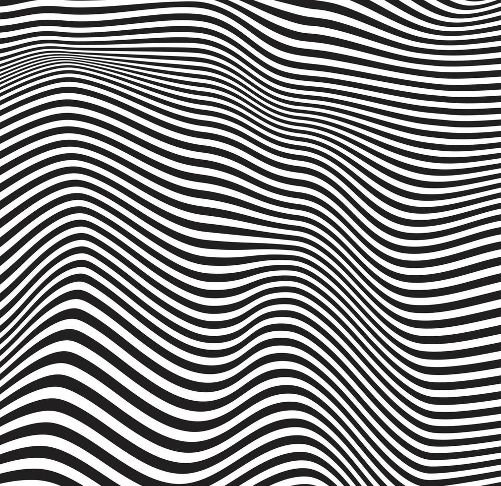 abstract background with wavy line. wave stripe wallpaper. black and white background of wave line. vector