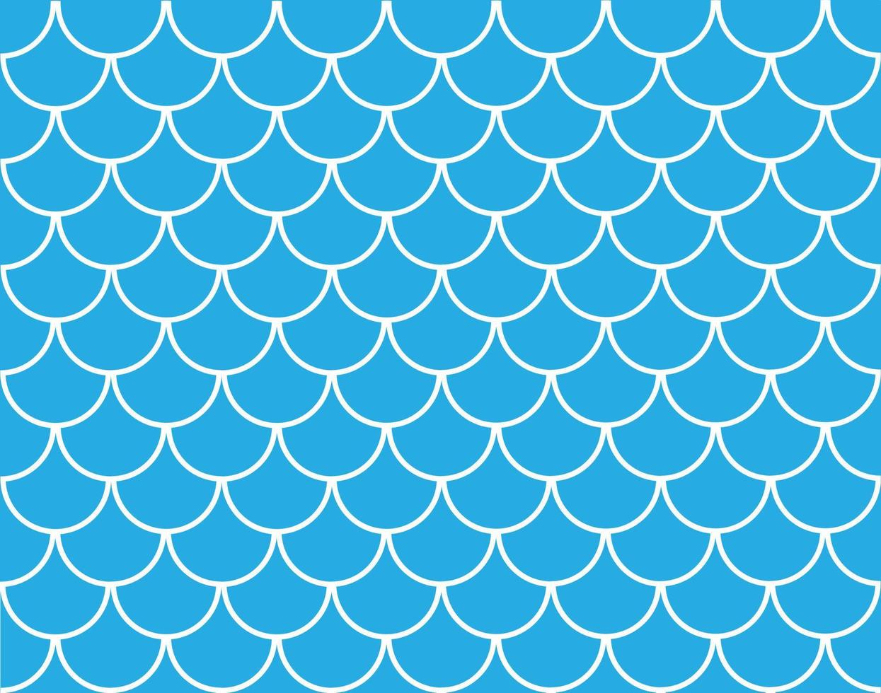 Japanese traditional ornament. Seamless Mermaid Pattern. Seamless blue fish scales. Fish Scale symbol. Abstract concept monochrome geometric pattern. vector