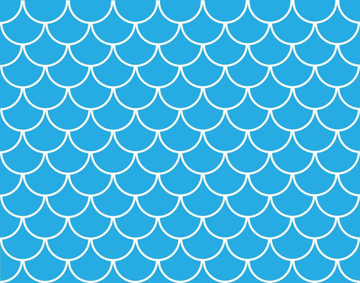 Japanese traditional ornament. Seamless Mermaid Pattern. Seamless blue fish scales. Fish Scale symbol. Abstract concept monochrome geometric pattern. vector