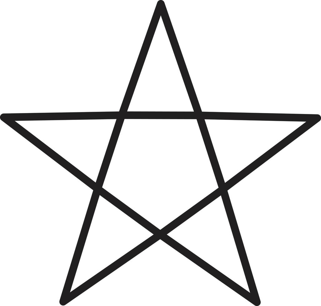 star line outline icon. star line icon. best choice symbol. rating sign. vector