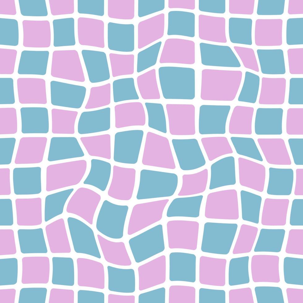Mosaic seamless pattern pastel colors vector
