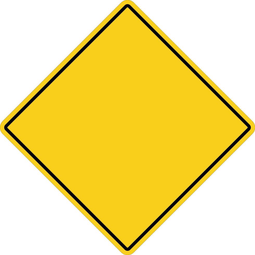 blank yellow sign. empty yellow symbol on white background. empty warning sign. vector
