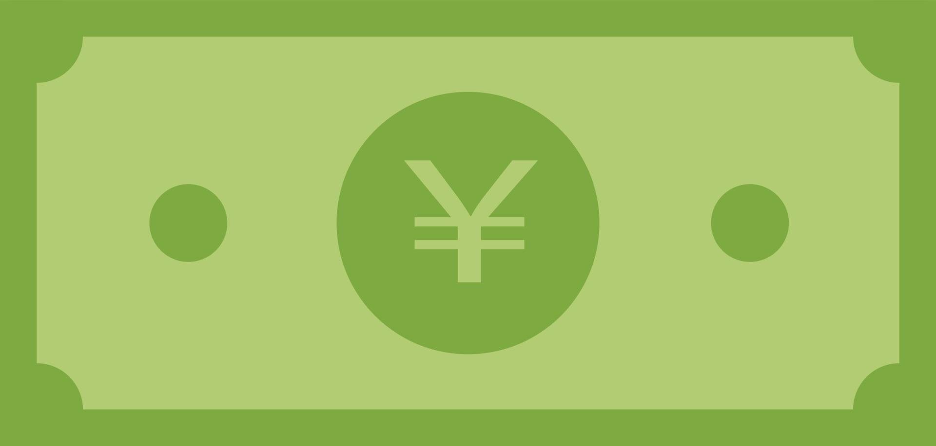 yuan money icon. yuan paper icon. yuan symbol. yuan money sign. vector