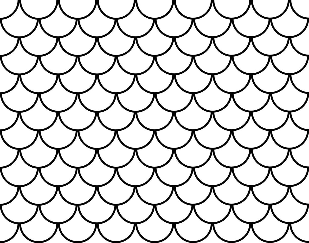 Seamless Mermaid Pattern. Seamless blue fish scales. Fish Scale symbol. Abstract concept monochrome geometric pattern. vector