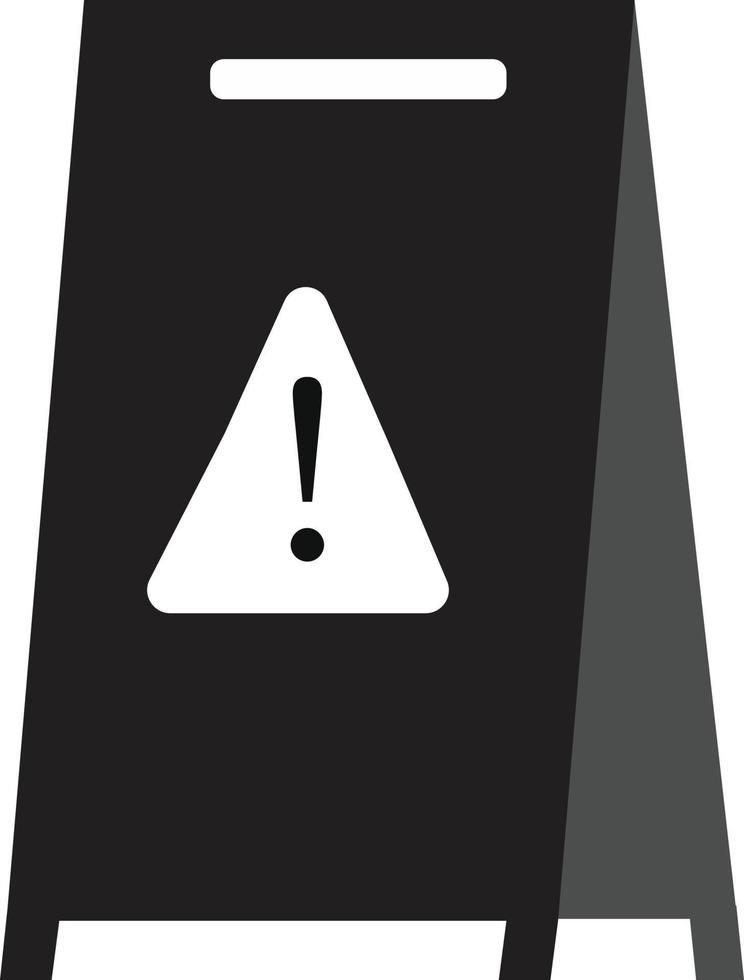 wet floor icon. warning symbol. caution wet floor sign. vector