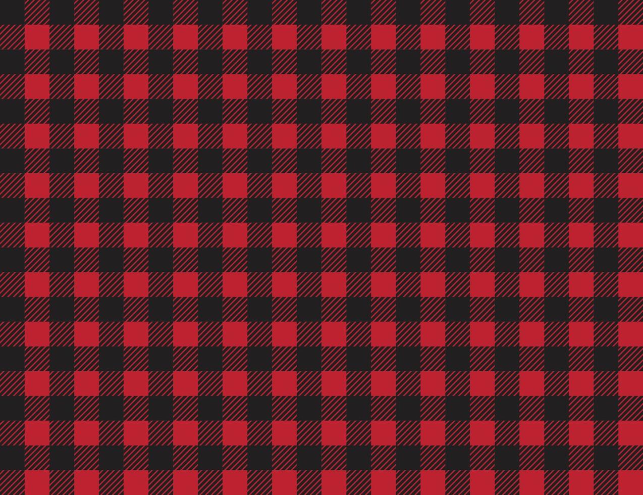 buffalo plaid pattern. red and black squares seamless background. ruby lumberjack buffalo plaid seamless pattern. vector
