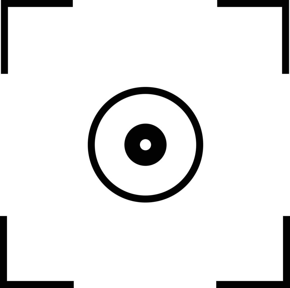 auto focus camera icon. auto focus sign. autofocus symbol. vector