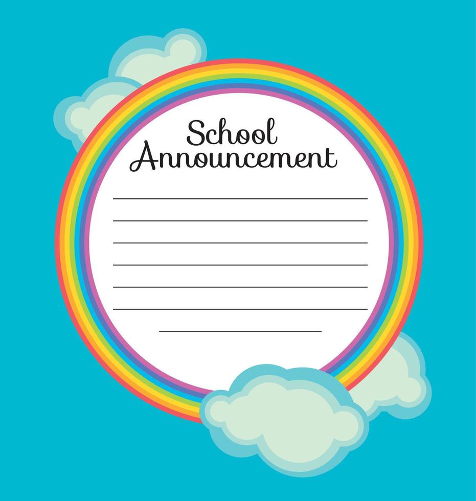 school announcement clip art